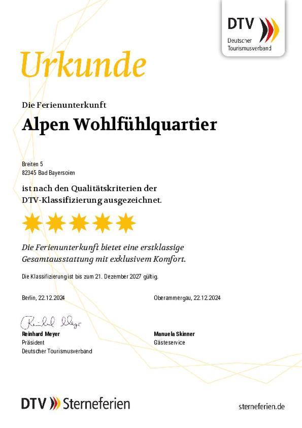 Alpen Wohlfuehlquartier Villa Bad Bayersoien ภายนอก รูปภาพ